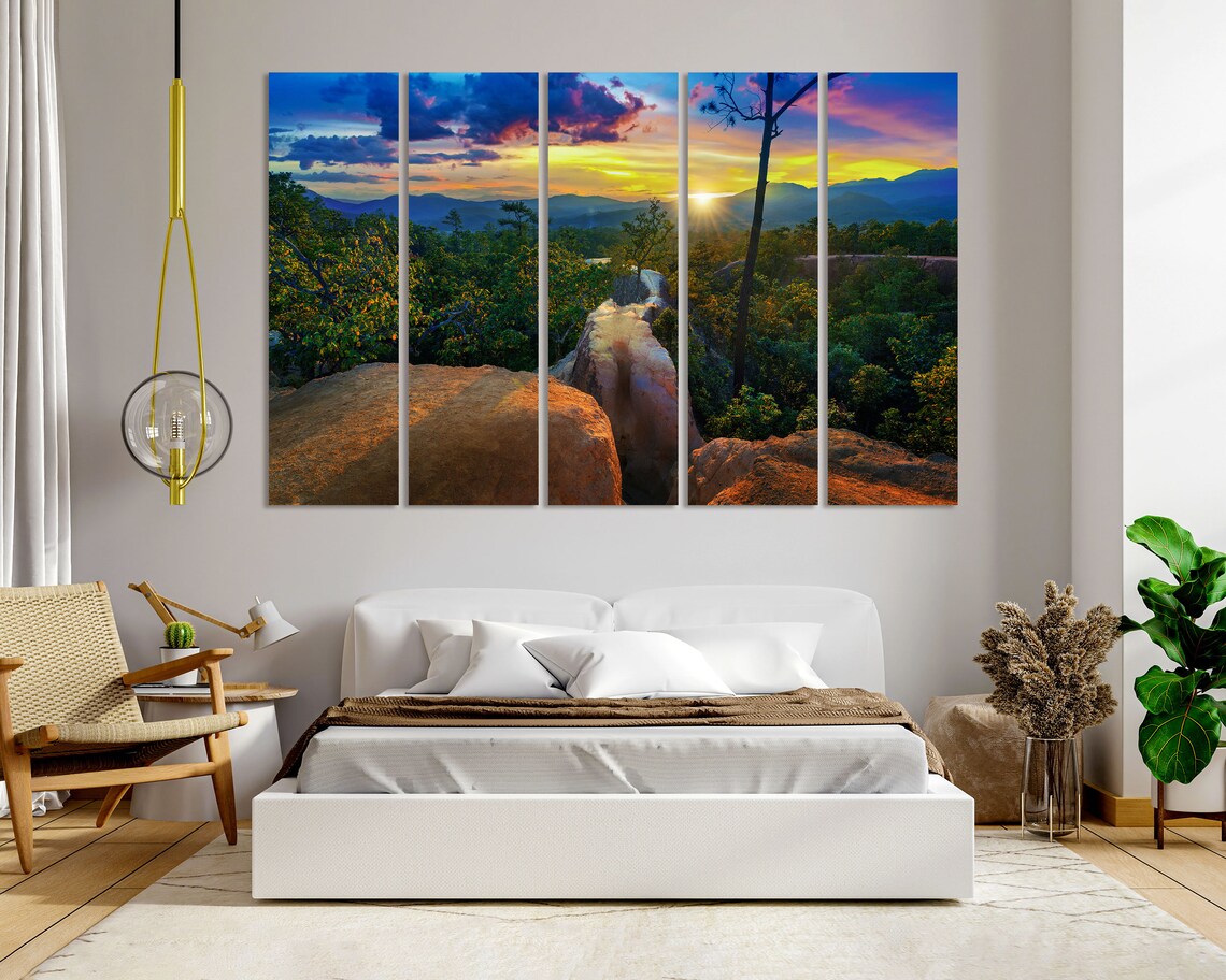 Pai Canyon Thailand Sunset Rocky Ridge Over Jungle Valley Poster - Image 8