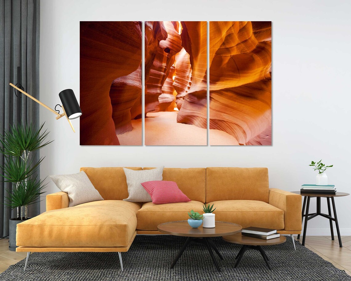 Antelope Canyon Arizona Orange Wave Rock Slot Canyon Walls Poster - Image 6