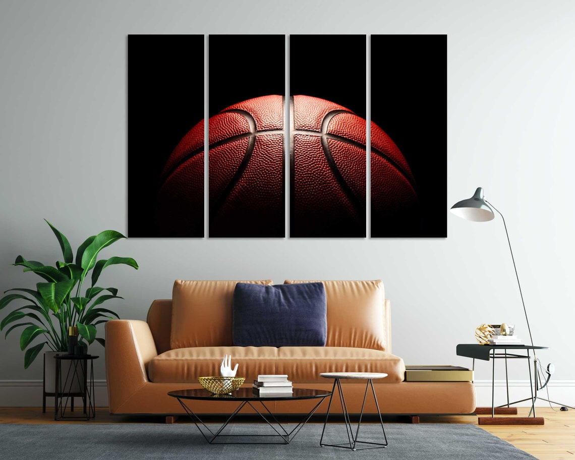 Basketball Wall Art Basketball Print Basketball Modern Home Decor Game With Ball Pictures Print Basketball Ball Close Up Decor - Image 7