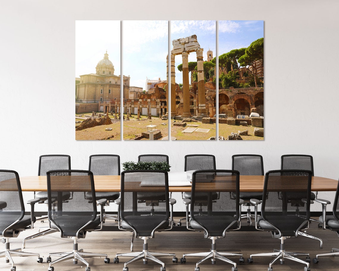 Ancient Roman Forum Ruins Columns Historic Rome Italy Travel Poster - Image 4