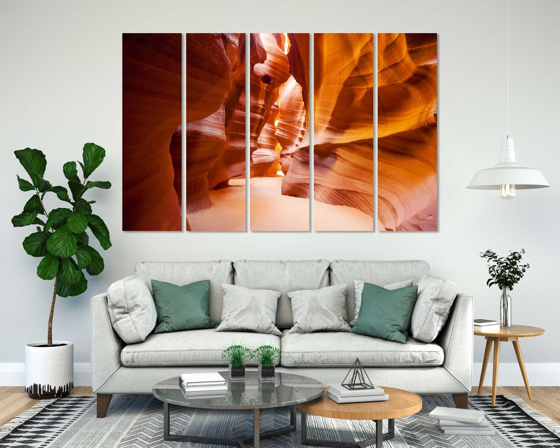Antelope Canyon Arizona Orange Wave Rock Slot Canyon Walls Poster - Image 8