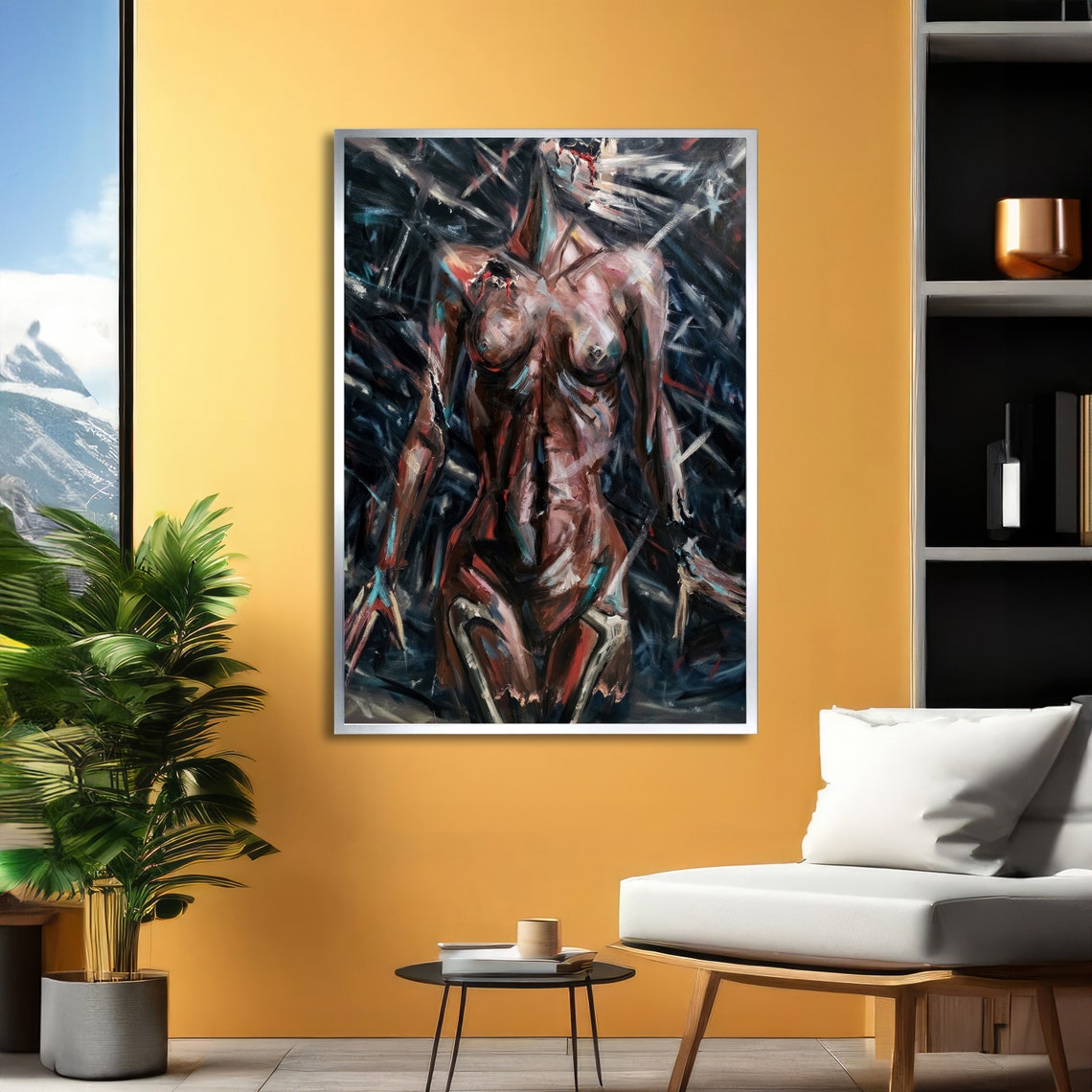Liberation Abstract Art Bold Abstract Erotic Liberation Ready To Hang Wall Art - Image 5