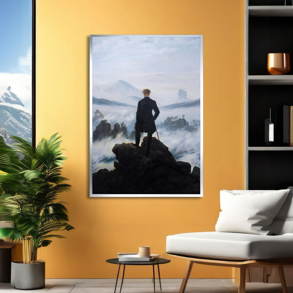 The Wanderer Above the Sea of Fog Friedrich Romantic Art Poster - Image 2