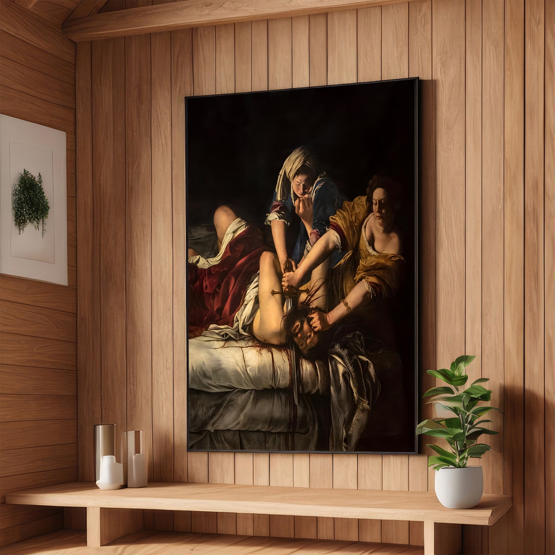 Judith Beheading Holofernes Dramatic Baroque Masterpiece Art Poster