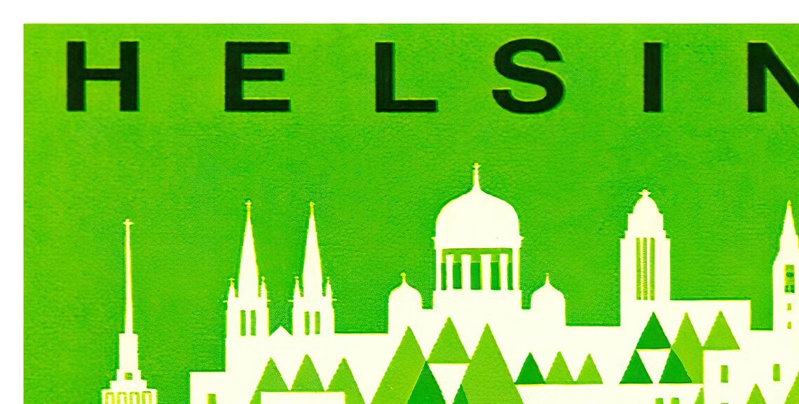 Helsinki Finland Travel Poster, City Wall Art - Image 2
