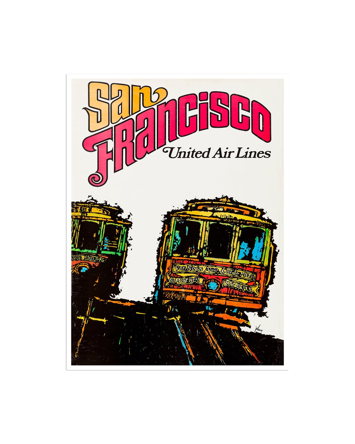 San Francisco Travel Poster, California Home Decor