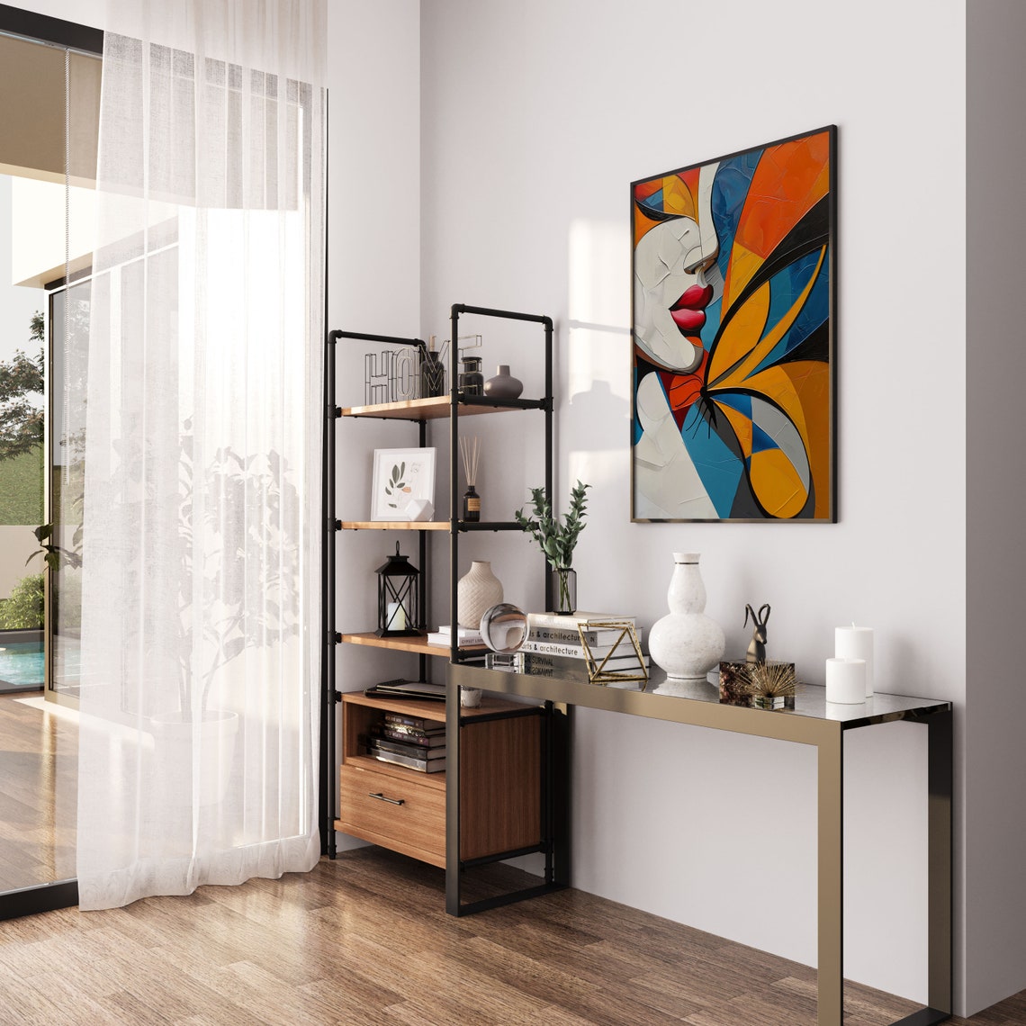 Abstract Butterfly Wall Painting Arts Modern Wall Decor Art Prints Instant Wall Art - Image 4