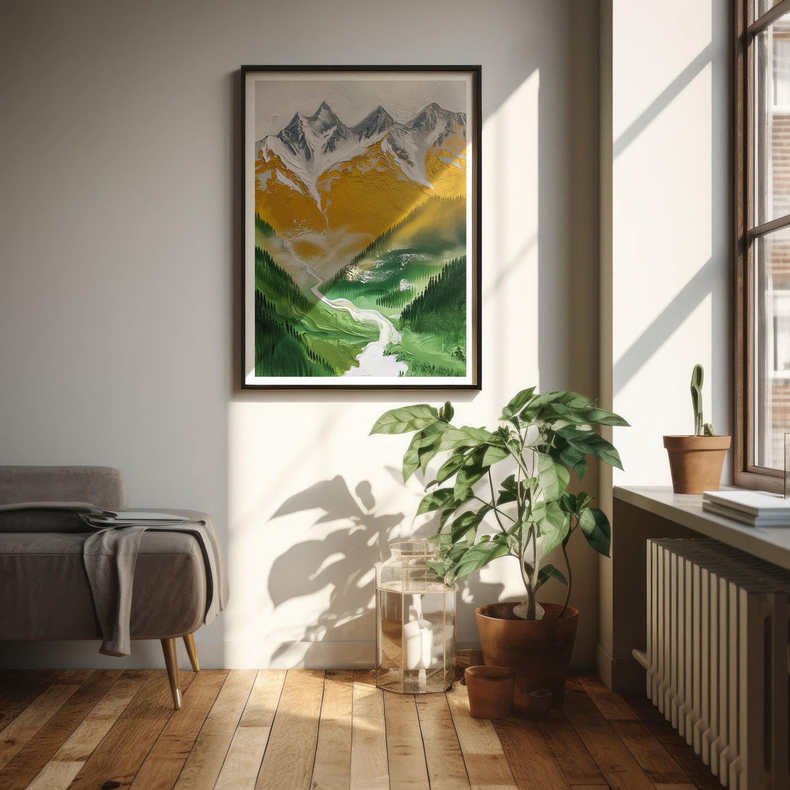 Mountain Painting Arts Modern Wall Decor Abstract Design Art Prints Instant Wall Art - Image 3