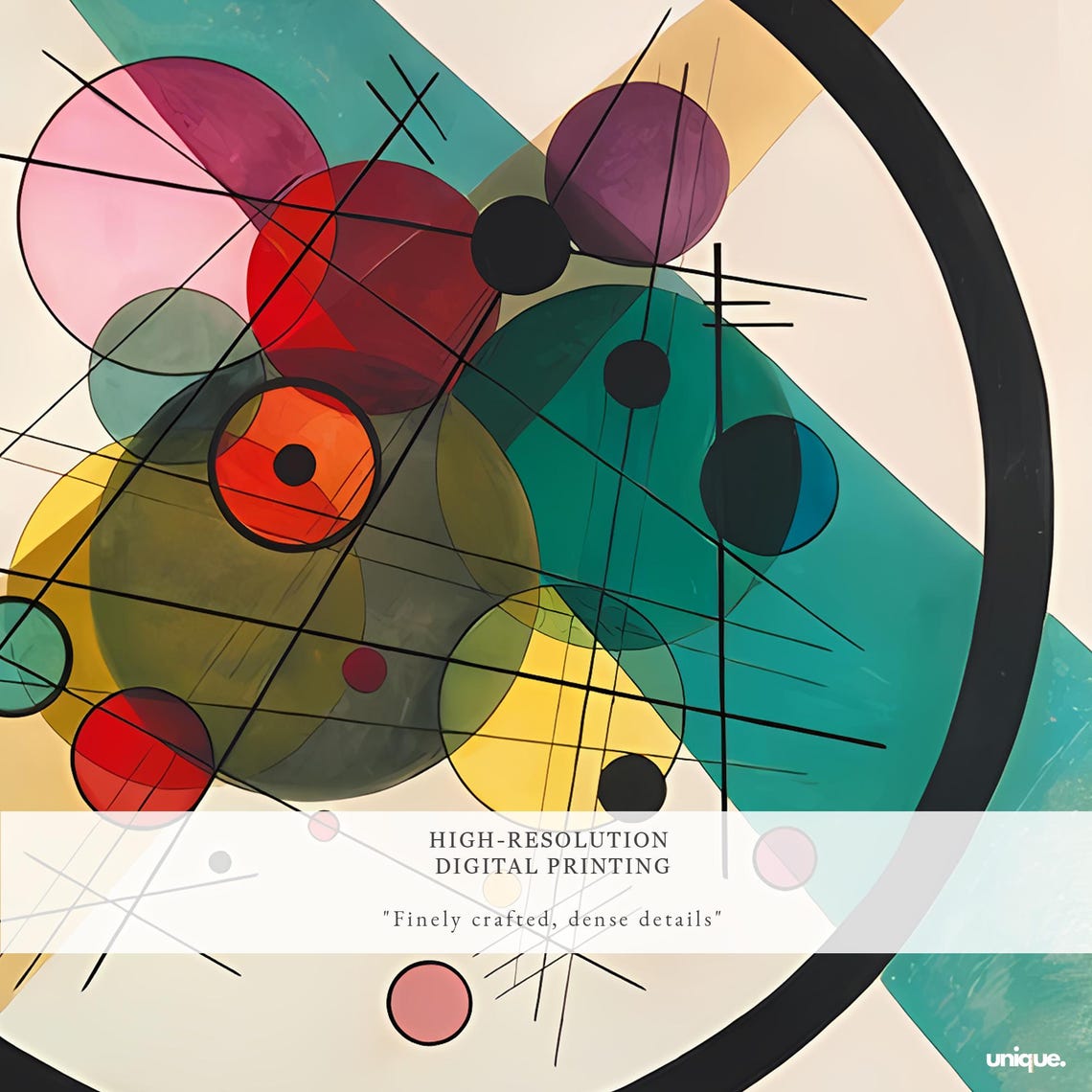 Wassily Kandinsky Circles in a Circle 1923 Abstract Art Poster - Image 2