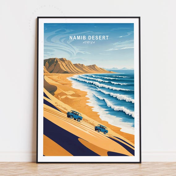 Namib Desert Africa Travel Poster Wall Art Print Birthday Gifts Home Decor Personalised Custom