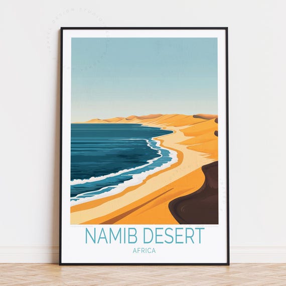 Namib Desert Africa Travel Poster Wall Art Print Birthday Gifts Home Decor Custom