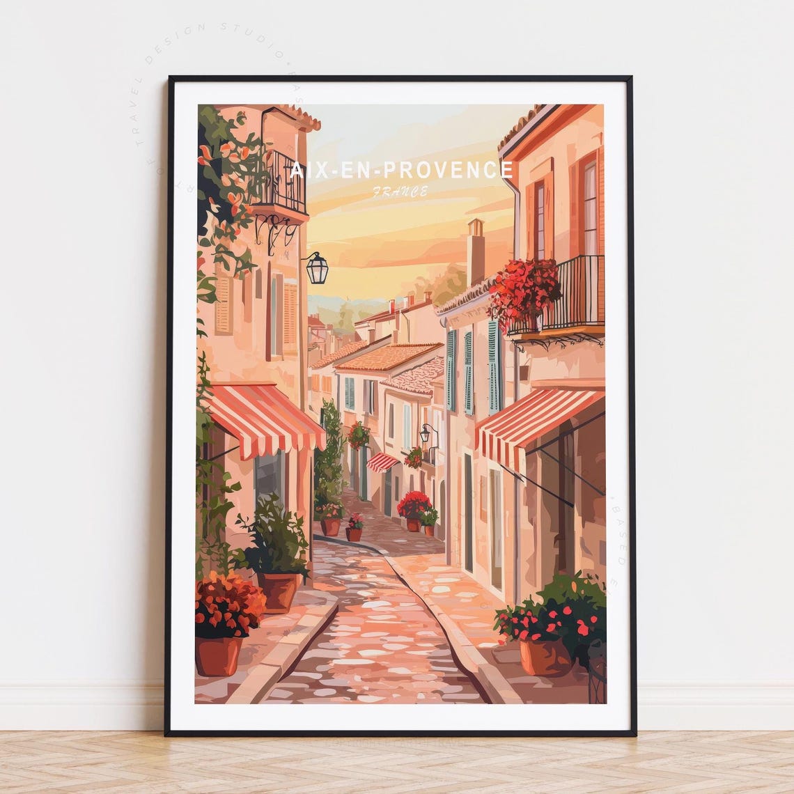 Aixenprovence Travel Poster, France Art Print