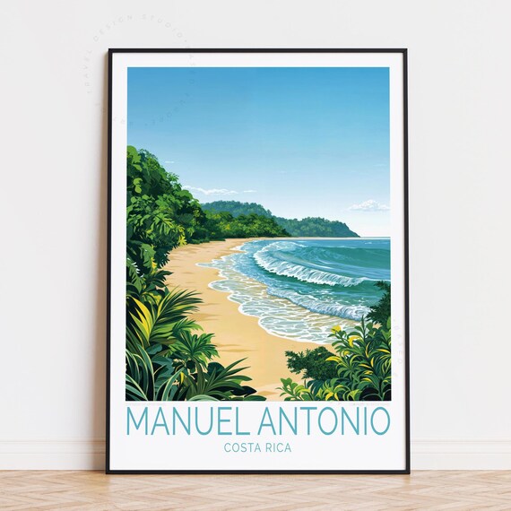 Manuel Antonio Costa Rica Travel Poster Wall Art Print Birthday Gifts Home Decor Custom