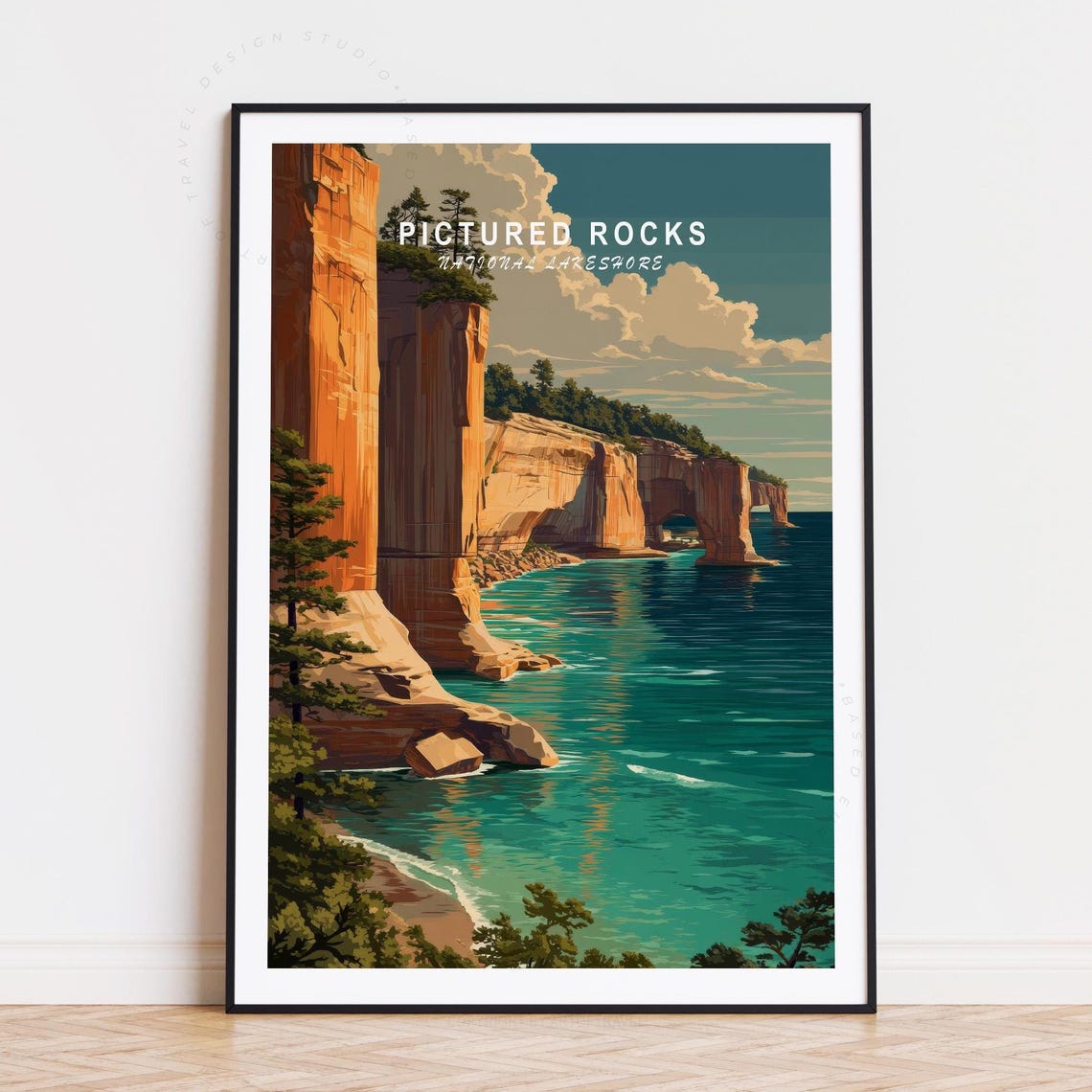 Pictured Rocks National Lakeshore Michigan Cliffs Lake Superior Poster