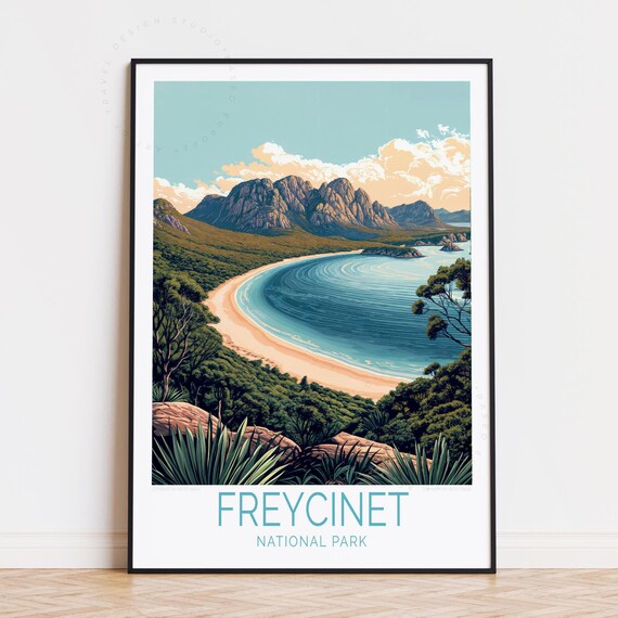 Freycinet National Park Australia Beach Cove Granite Peaks Poster