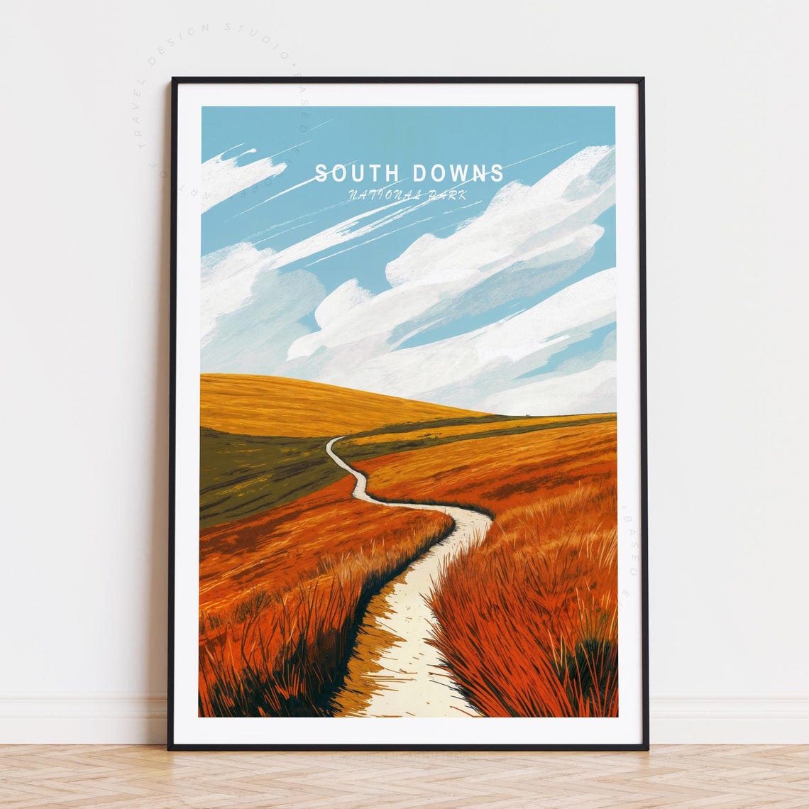 South Downs National Park Copper Grassland Chalk Trail Poster
