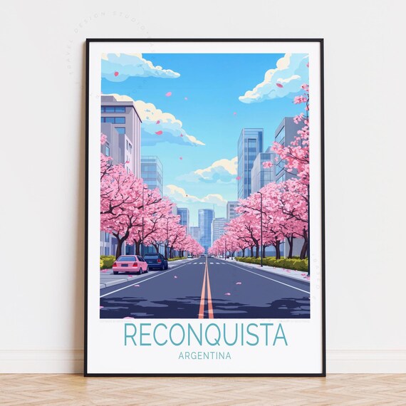 Reconquista Argentina Travel Poster Wall Art Print Birthday Gifts Home Decor Personalised