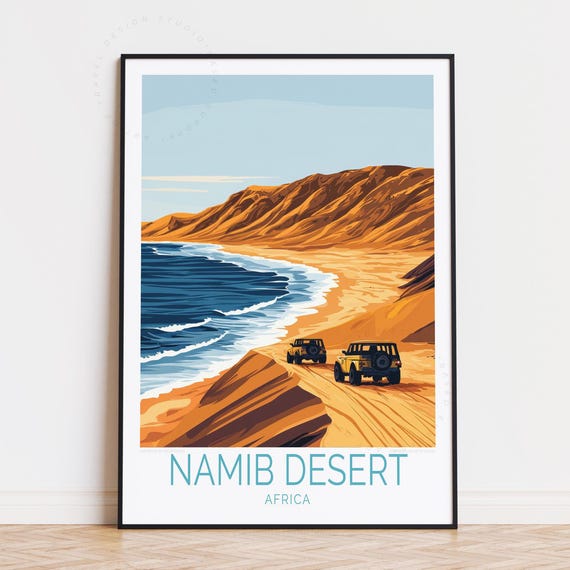 Namib Desert Africa Travel Poster Wall Art Print Birthday Gifts Home Decor Personalised