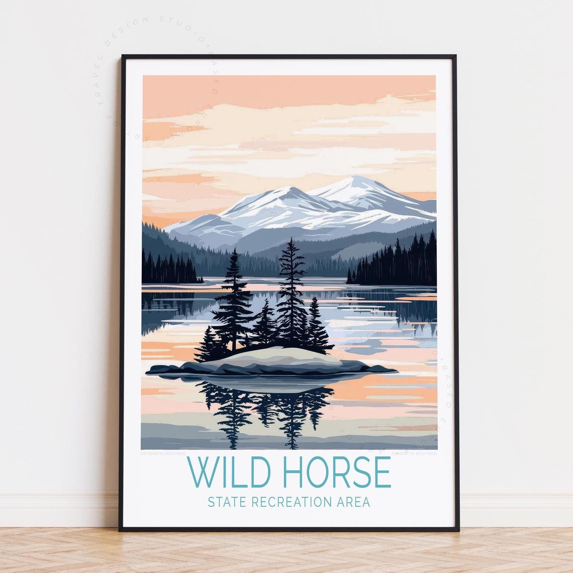 Wild Horse State Recreation Area Alpine Lake Reflection Peak Poster