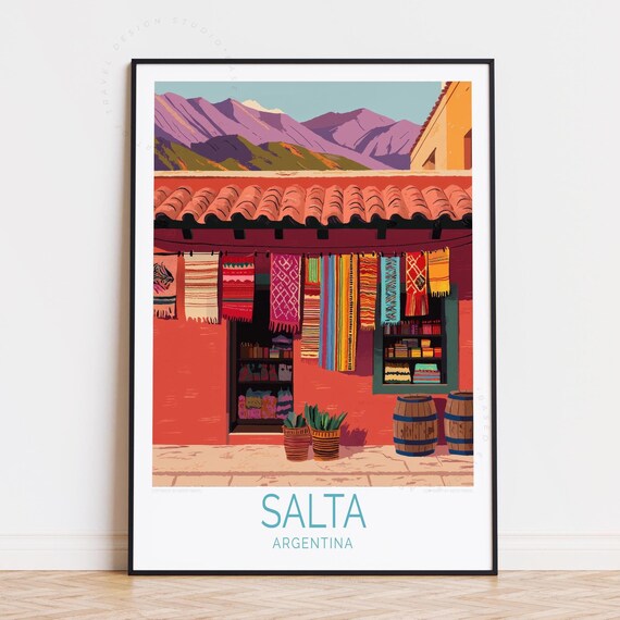 Salta Argentina Travel Poster Wall Art Print Birthday Gifts Home Decor Personalised