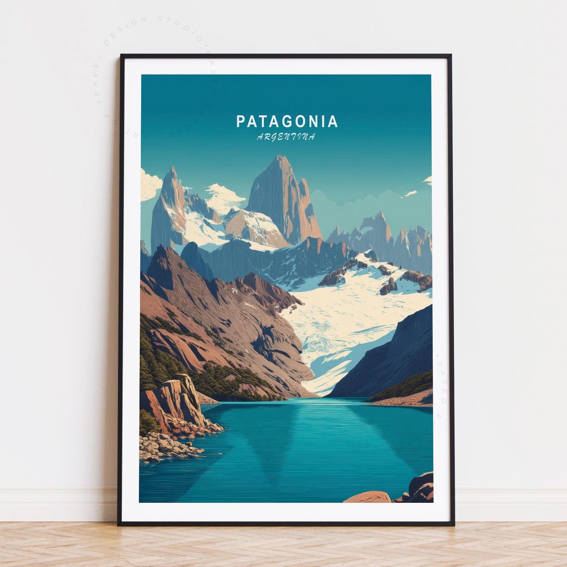 Argentina Travel Poster, South America Wall Art Print