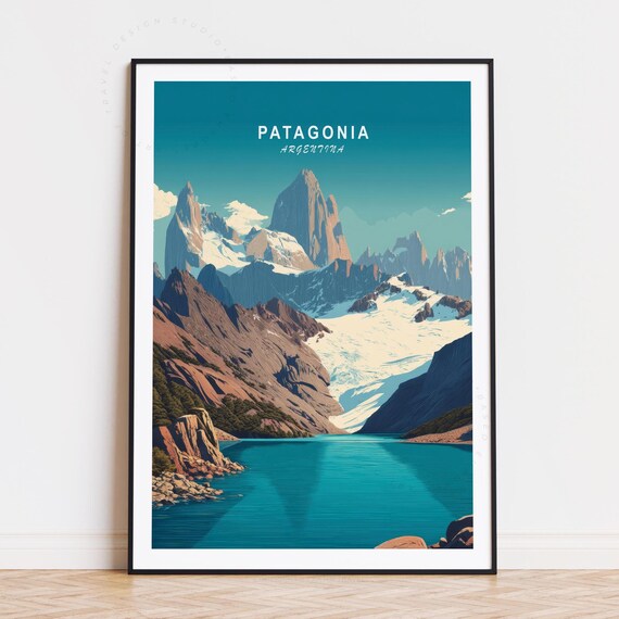 Argentina Travel Poster, South America Wall Art Print