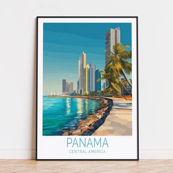 Panama Central America Travel Poster Wall Art Print Home Decor Birthday Gifts Wedding Present
