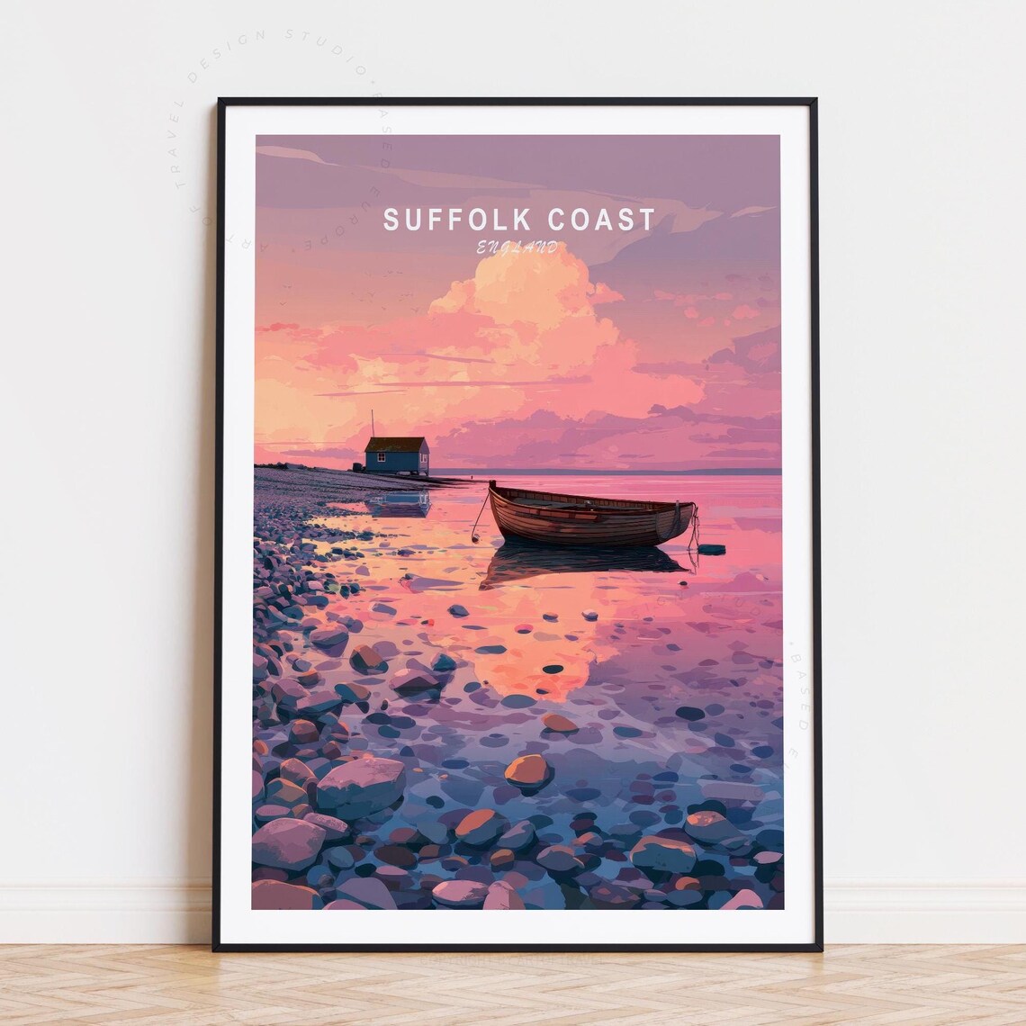 Funchal Portugal Harbor Sailboats Coastal Town Travel Poster