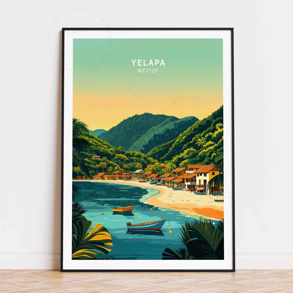 Yelapa Mexico Travel Poster Wall Art Print Birthday Present Home Decor Personalised