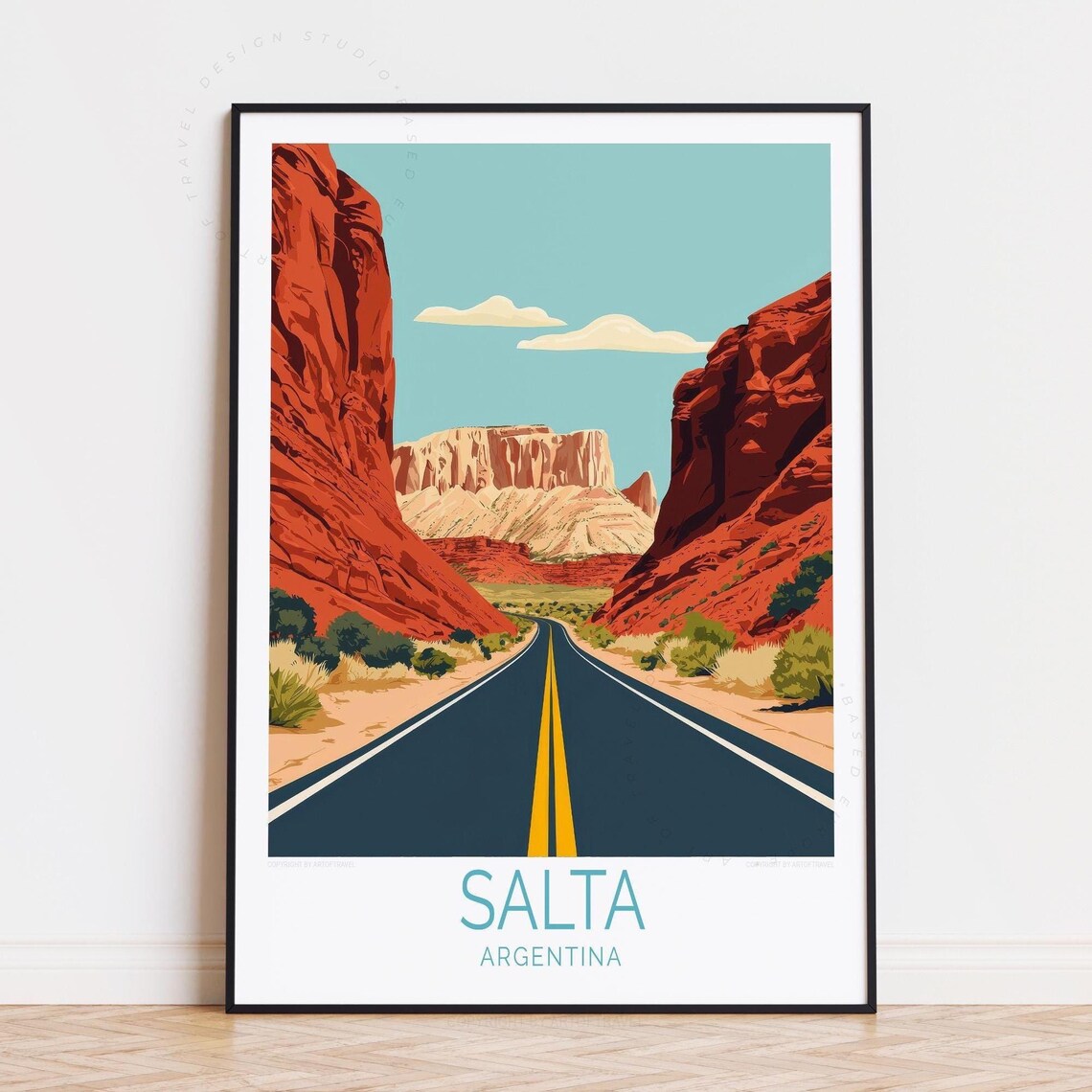 Salta Travel Poster Argentina Wall Art Print Birthday Gifts Personalised Home Decor