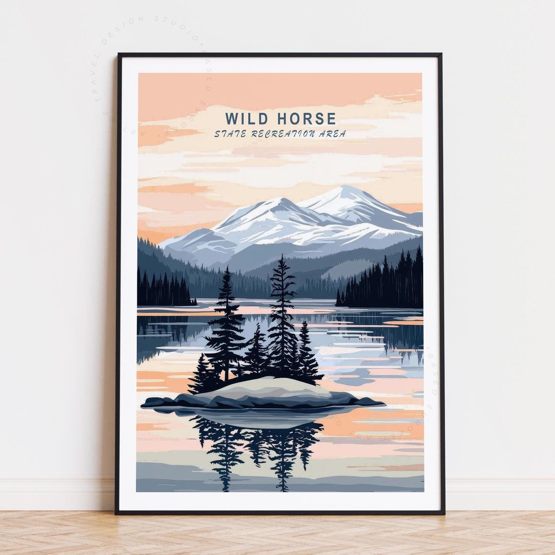 Wild Horse Nevada State Recreation Area Sunset Mountain Poster