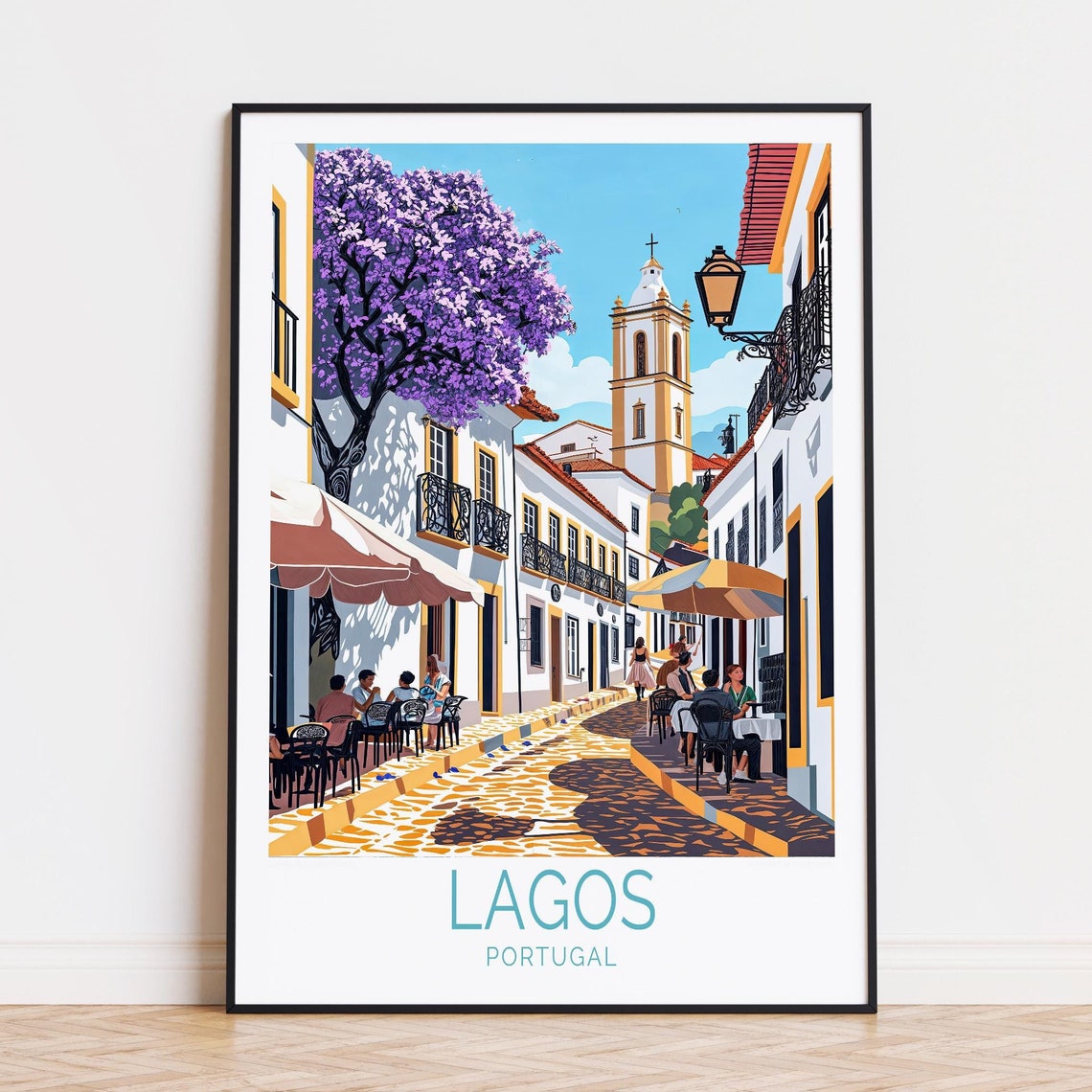 Lagos Travel Poster, Portugal Art Print