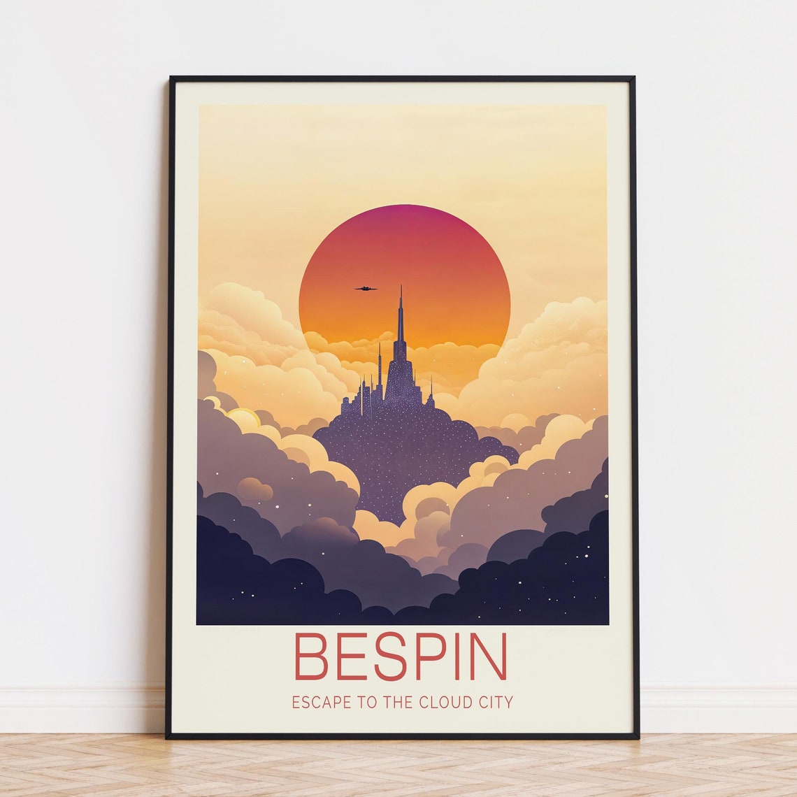 Star Wars Bespin Escape to the Cloud City Vintage Travel Poster