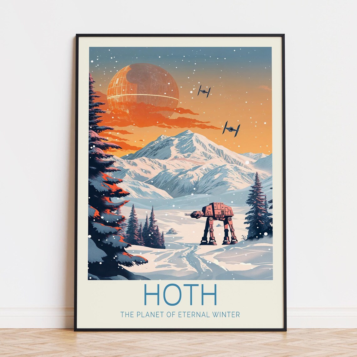 Star Wars Hoth The Planet Of Eternal Winter Travel Poster