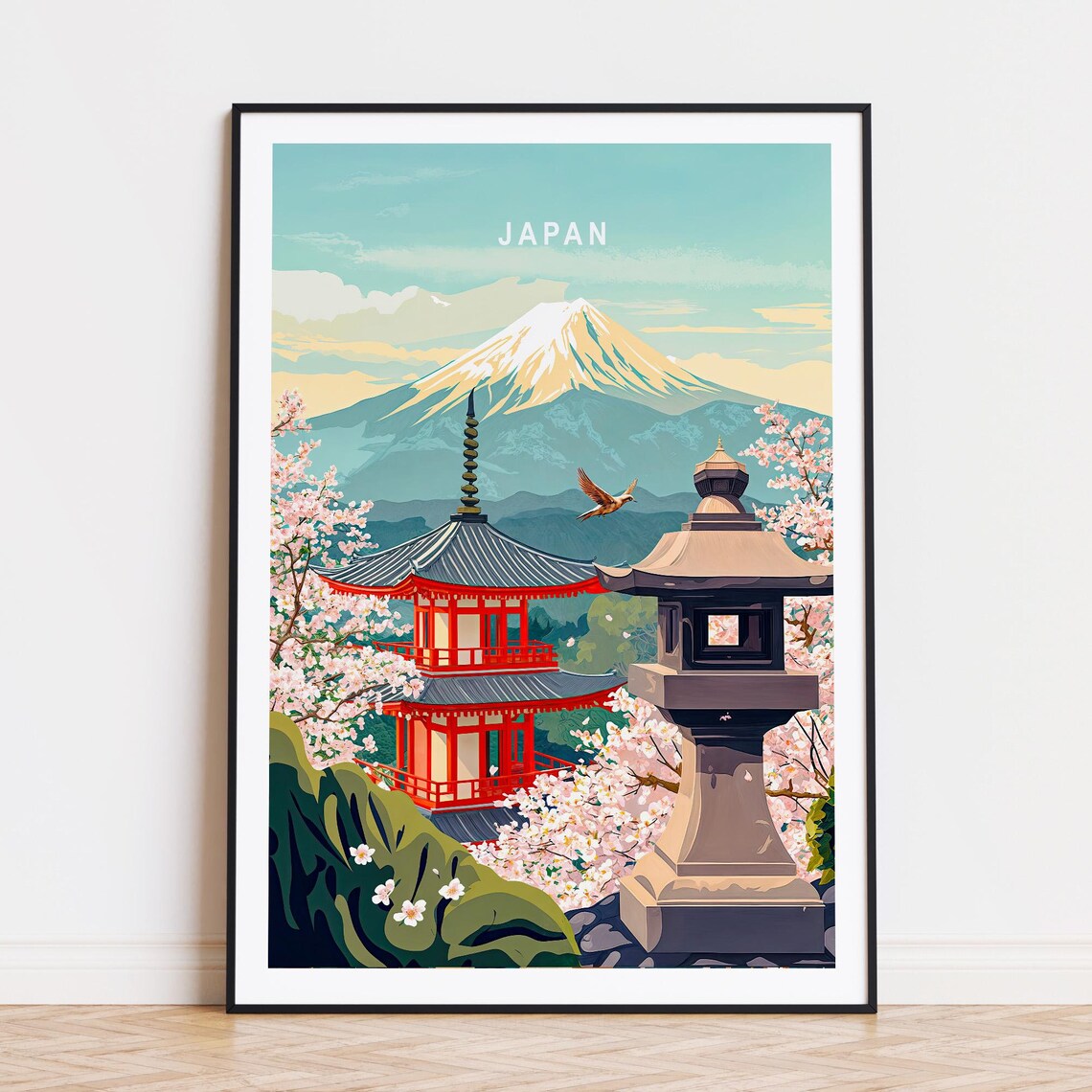 Japan Travel Poster Japan Wall Art Kyoto Japan Print Wedding Gifts Birthday Present Personalised Travel Poster
