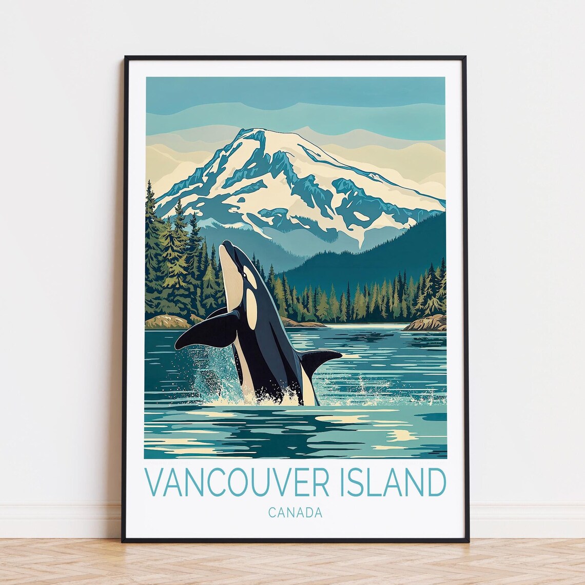 Vancouver Island Travel Poster, Canada Wall Art
