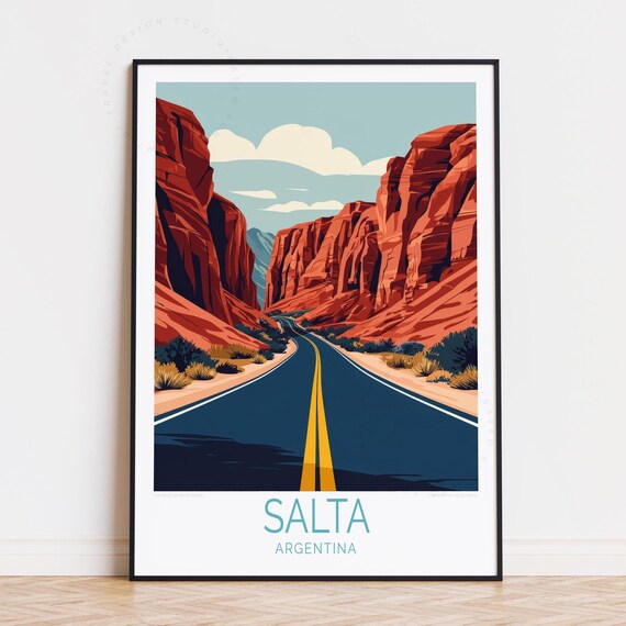 Salta Argentina Travel Poster Wall Art Print Birthday Gifts Home Decor Personalised