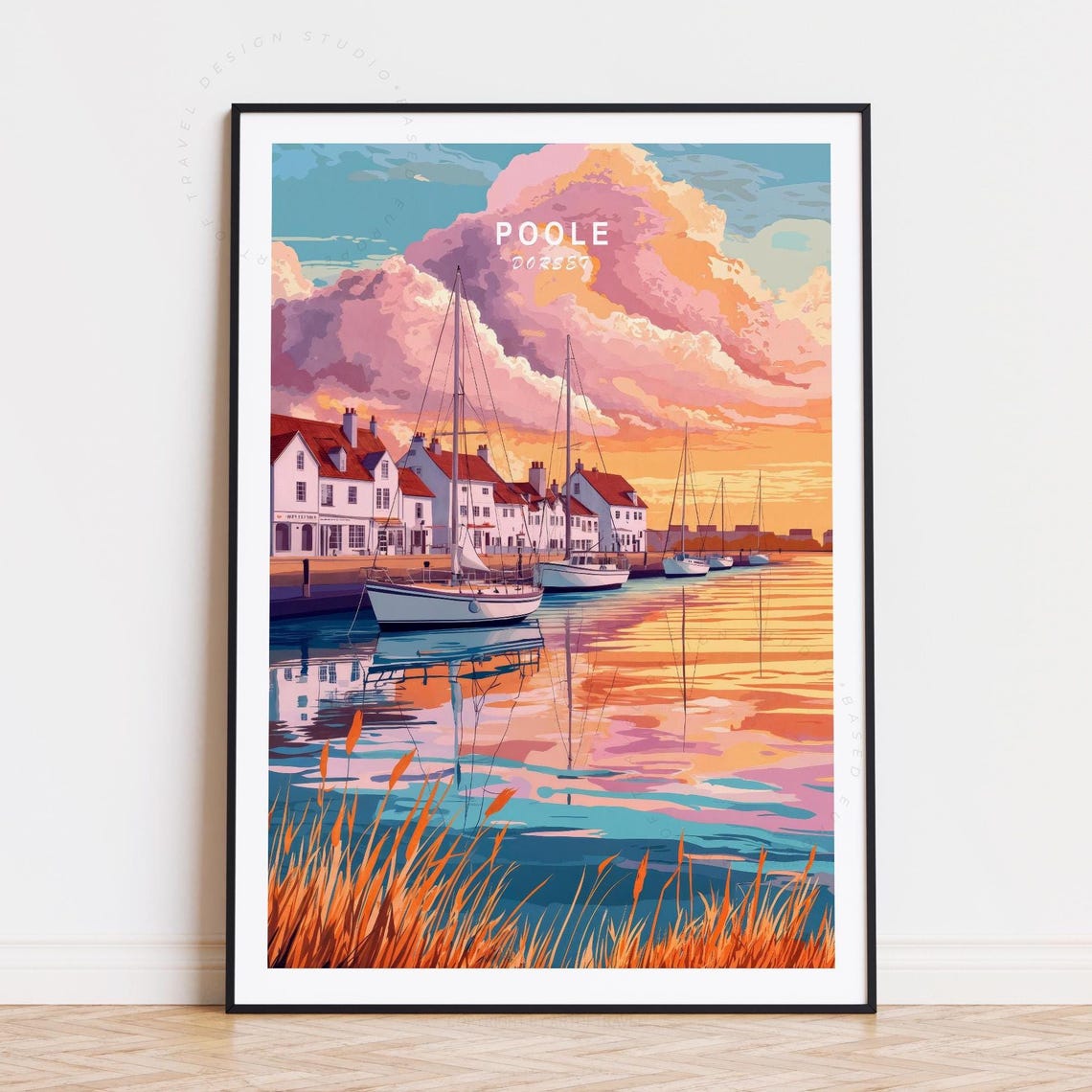 Shawnee State Park Serene Autumn Lake Reflection Travel Poster