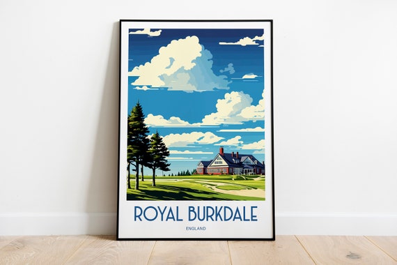 Royal Burkdale Golf Course Print Golf Poster Golf Art Golf Course Golf Gifts For Men Golf Course Map Golf Course Prints Golf