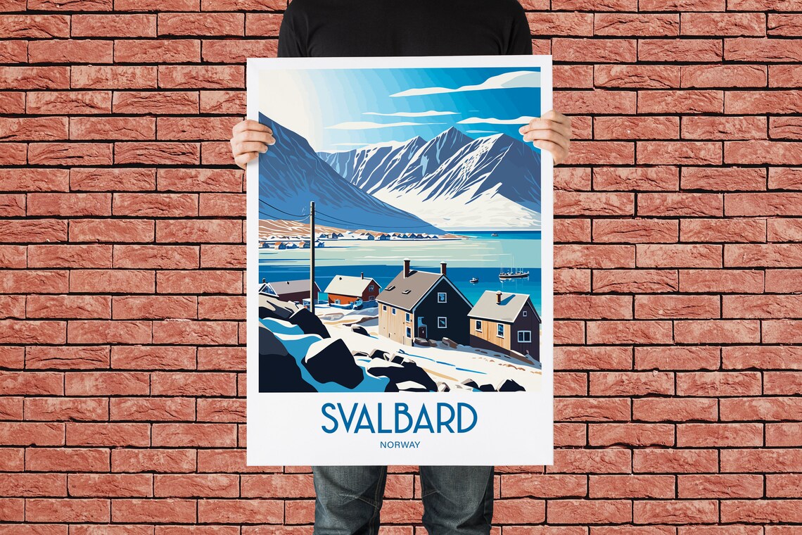 Svalbard Travel Poster, Norway Wall Decor - Image 2