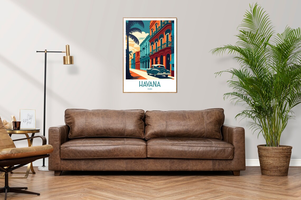 Havana Cuba Travel Poster, Capital City Art Print - Image 2