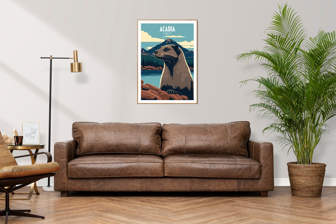 Acadia National Park Travel Print National Park Travel Art Acadia Travel Print Usa National Park Acadia Sea Travel Poster - Image 3