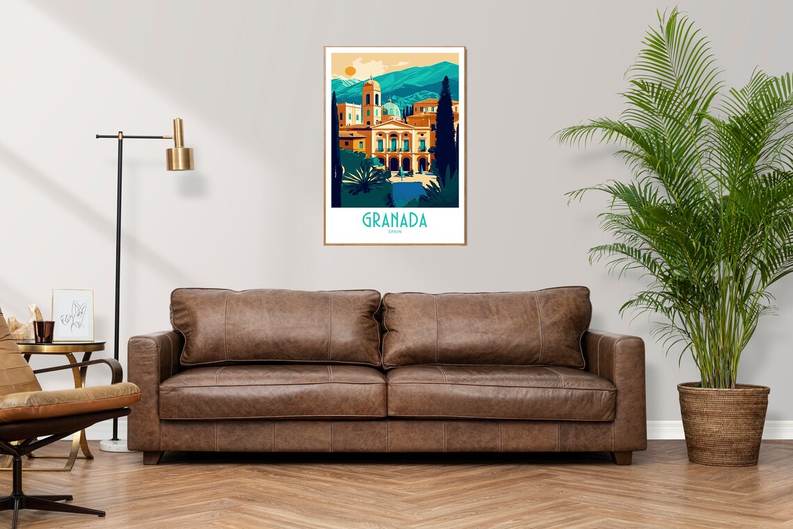 Granada Travel Print, Spain Wall Art Decor - Image 2