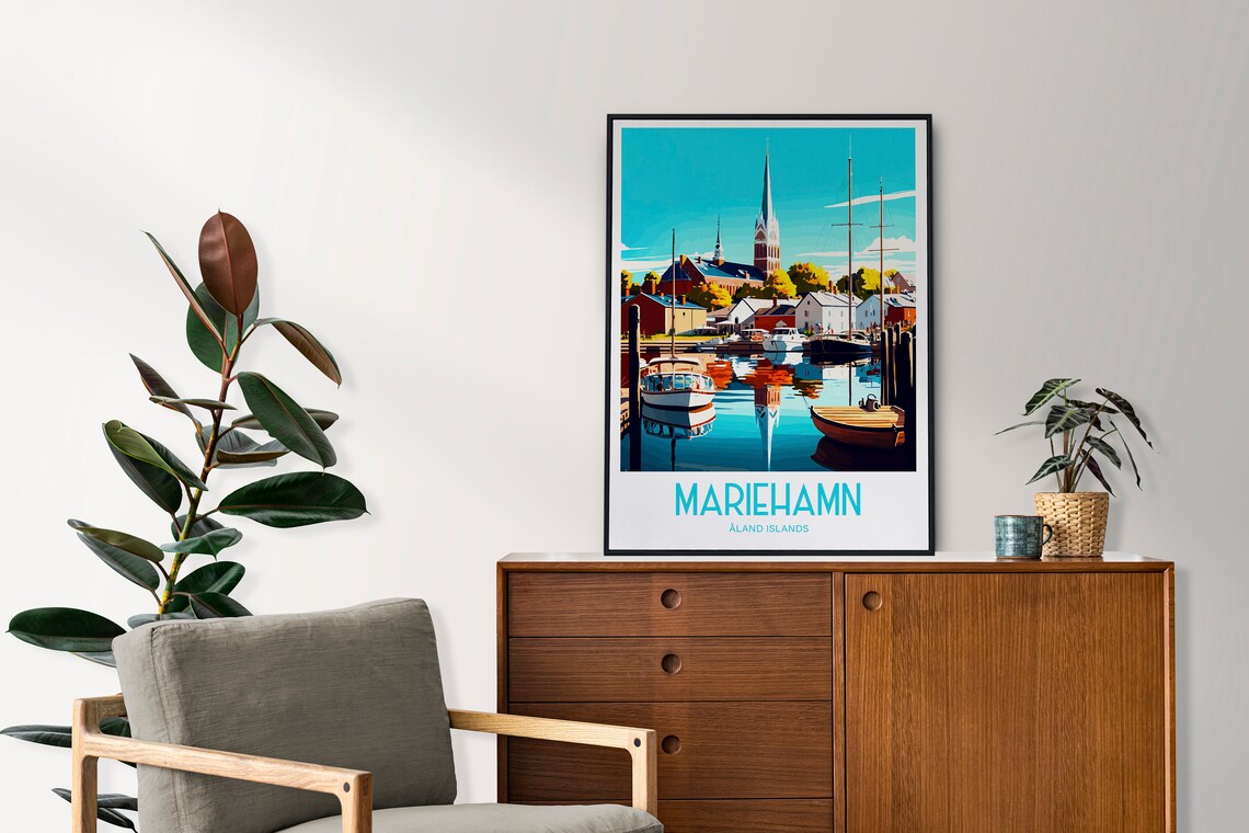 Mariehamn Travel Poster, Finland Wall Art - Image 5