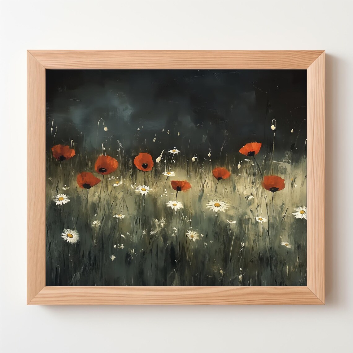 Vintage Dark Floral Botanical Art Print, Farmhouse - Image 5