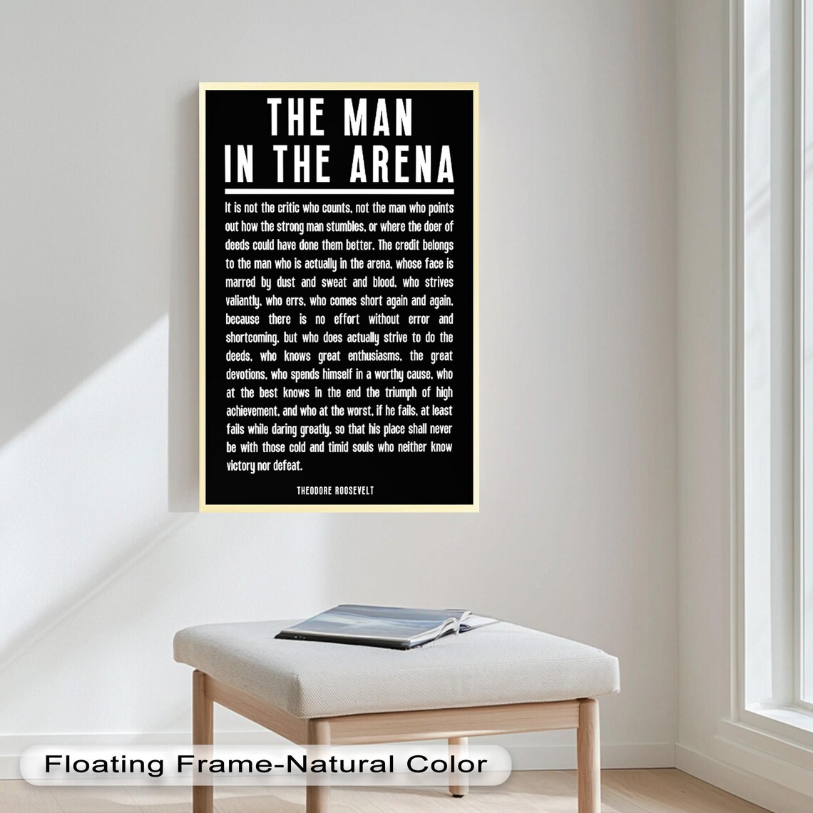 The Man In The Arena - Motivational Quote - Image 5