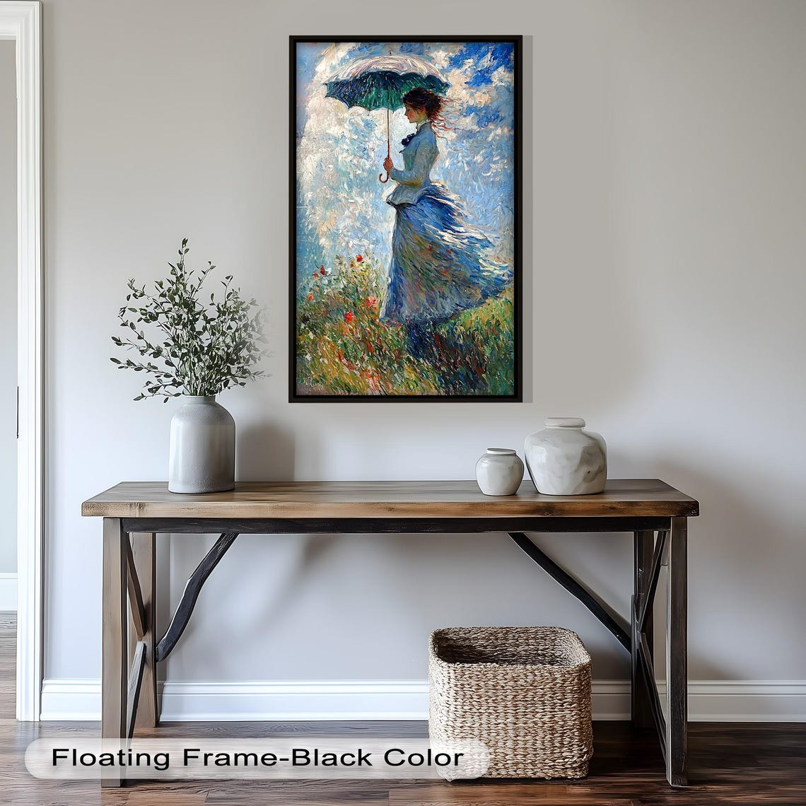 Woman With Parasol, Impressionist Style Art Print - Image 4