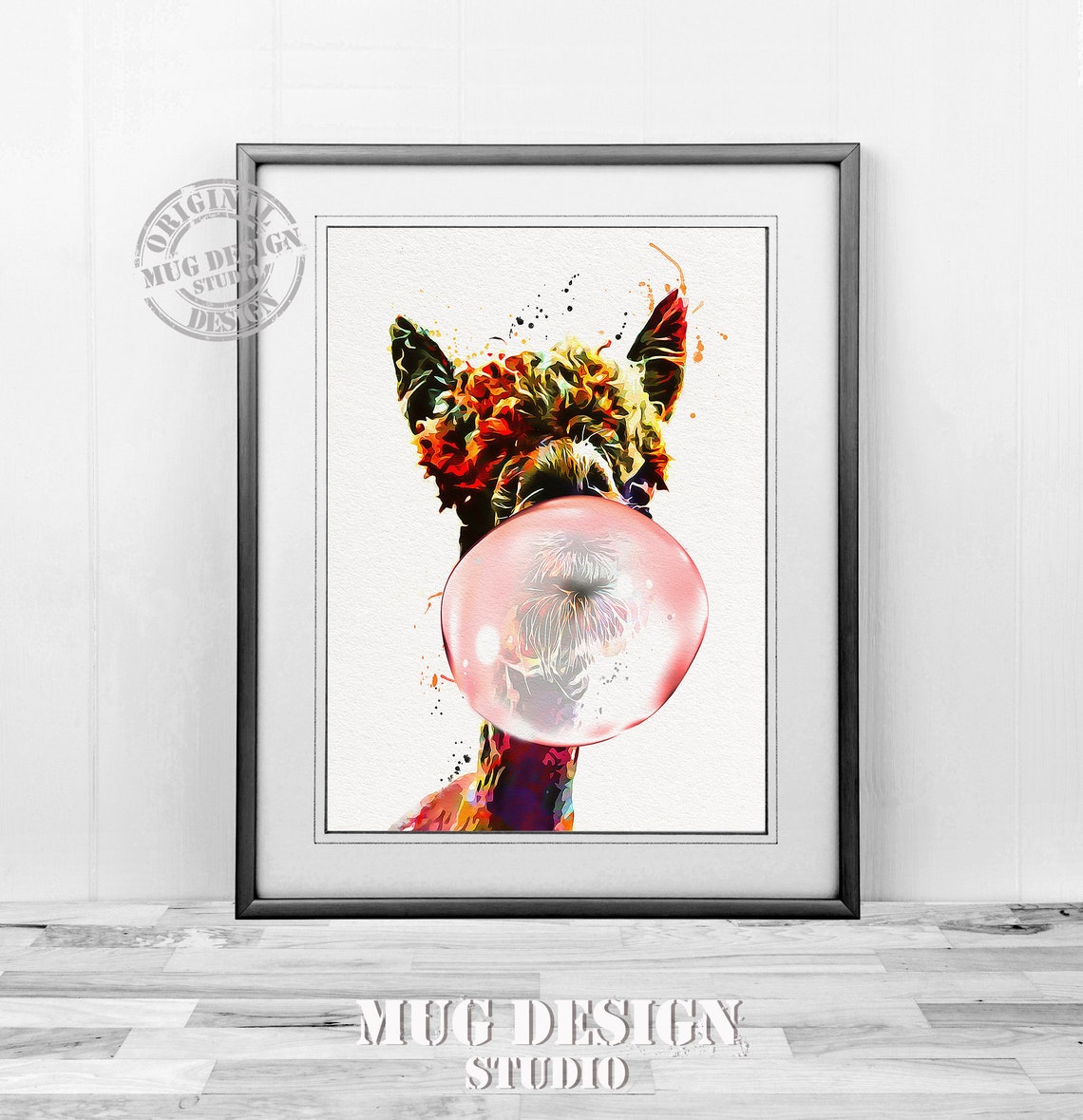 Alpaca Watercolor Print, Nursery Animal Decor - Image 4