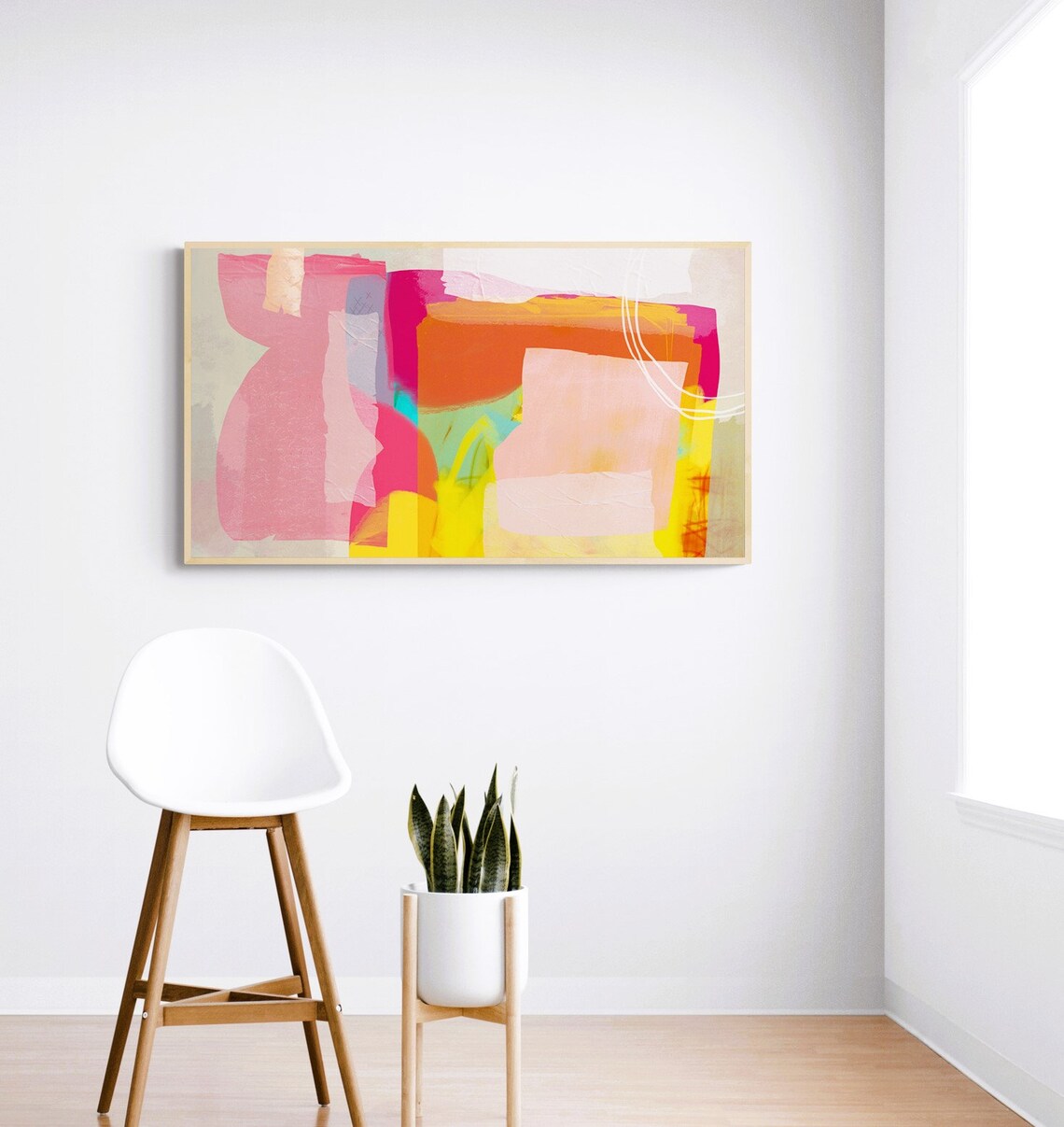 Colorful Abstract Art Print for Frame TV, Multicolor - Image 2