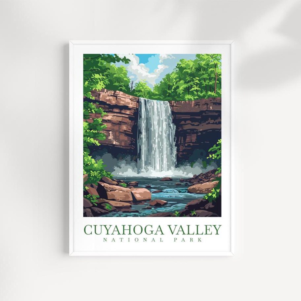 Cuyahoga Valley National Park Travel Poster, Wall Art